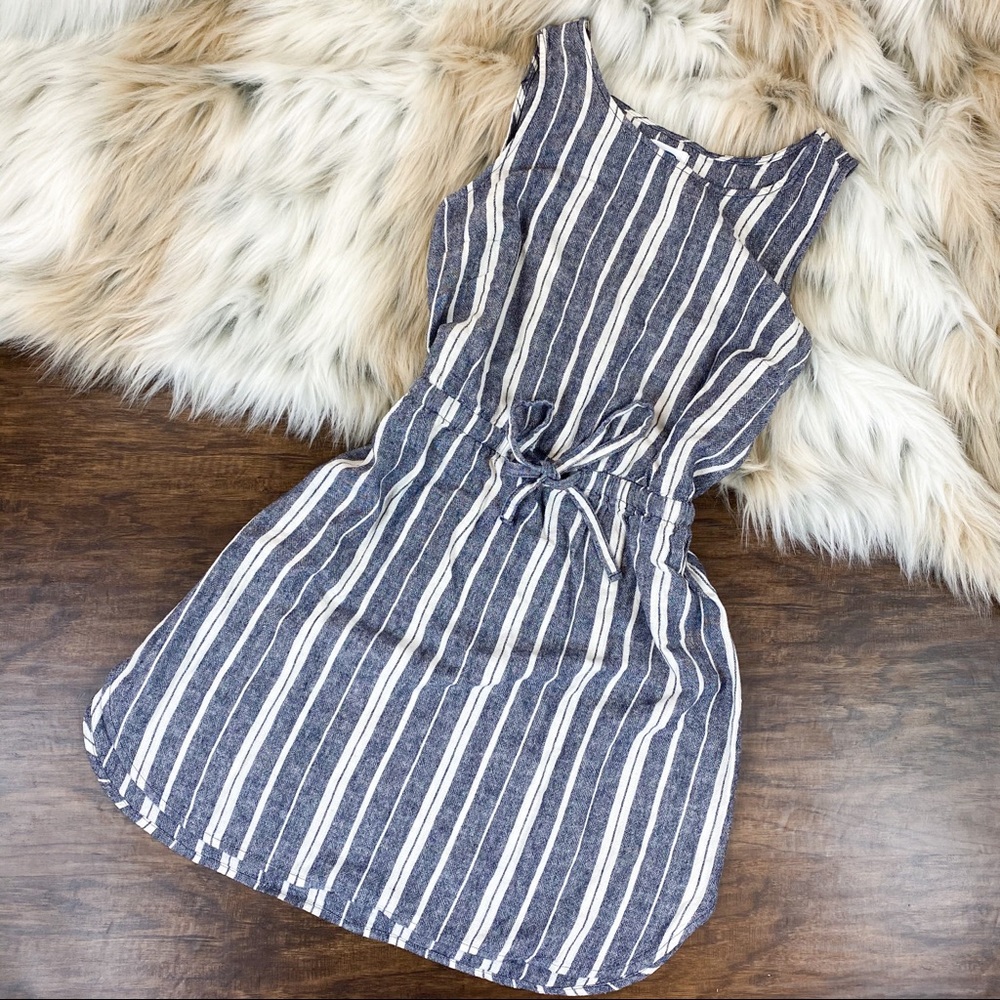 Old Navy Gray Linen-Blend Tank Dress